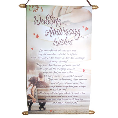 "Anniversary Message Scroll -905-code001 - Click here to View more details about this Product